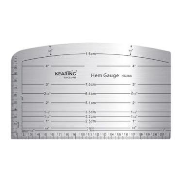 Imagem de Lilihuimaoyi Modelo de artesanato para medição de bainha, faça você mesmo, ferramentas para quilting, régua para passar a ferro quente, régua para bainha para