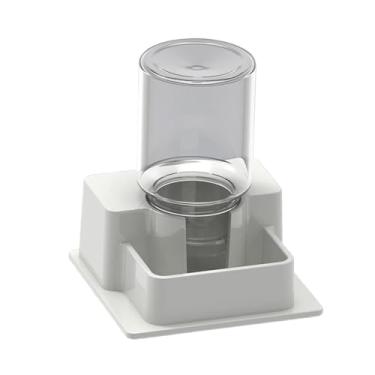 Imagem de IEUDNS Prato automático para beber água de répteis, ferramenta criativa reutilizável com alimentador de comida para cobras, aranhas, lagartos, decoração de, Branco