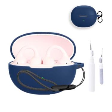 Imagem de Capa para Baseus Bass BC1, capa protetora para fone de ouvido NOUKAJU (com mosquetão + cordão + caneta de limpeza) à prova de quedas, à prova de choque, à prova de poeira, capa para fones de ouvido