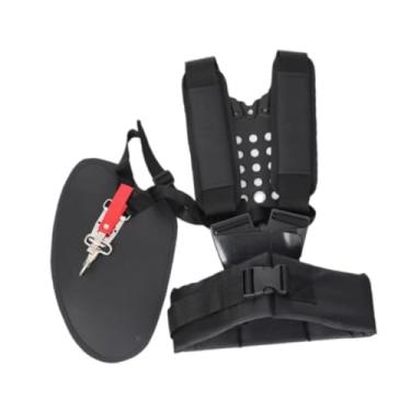 Imagem de Ｂｅｓｇａ Alça de ombro dupla para aparador com cinto acolchoado confortável, respirável, espessado e alargado para roçadeiras e aparadores