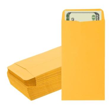 Imagem de PATIKIL Envelope para dinheiro, pacote com 25 envelopes de dinheiro de 16,5 cm x 8,9 cm, sacos para dinheiro, carta de desafio de economia de orçamento, para moedas de presente, cheques, bilhetes