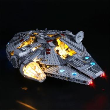 Imagem de MENZAVA LED Light Kit Compatible with 75257 Millennium Falcon Building Blocks Model - Model Set NOT Included