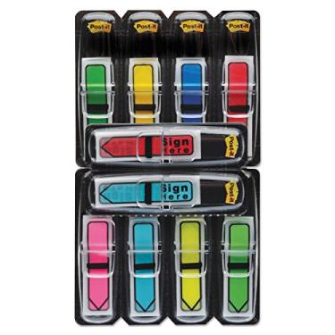 Imagem de 3M Flecha Post-it 0,47IN/PO x 4,7IN/PO, Branco & SIGN HERE", removível, autoadesiva (684VAD2)