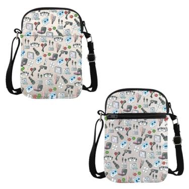 Imagem de VAMSII Bolsa tiracolo Optometrist Appreciation Gift My Optometry Era, bolsa de viagem com tecnologia oftalmológica, presente futuro oftalmologista, Tema de optometria C