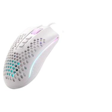 Imagem de Mouse Redragon Storm Lunar White M808W Rgb 12400Dpi Branco