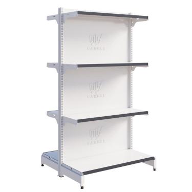 Imagem de Gôndola Centro 1 Inicial 1,40m Bandeja Inclinável New Plus Carmel Imports