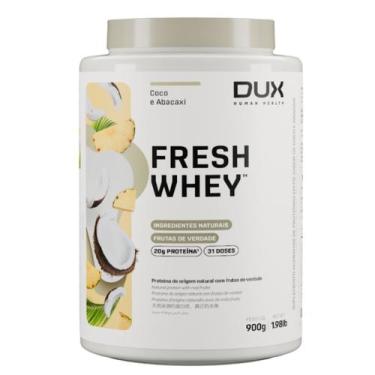 Imagem de Whey Protein Fresh Whey Pote 900g Dux Human Health, ABACAXI E COCO