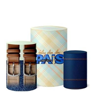 Imagem de Trio Capas Cilindro Decoração Festa Veste Fácil Dia dos Pais (CLPAI0025)
