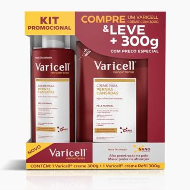 Imagem de Kit Varicell Nanointense 300g + 300g Refil Pele Normal Alívio para Pernas Cansadas