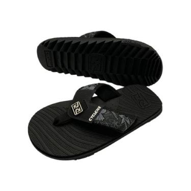 Imagem de Chinelo Cyclone Wave Waimea Flowers, Preto over, 39/40