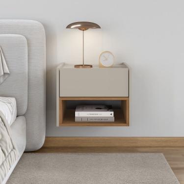 Imagem de Mesa de Cabeceira Suspensa 1 Gaveta Florença Casa D