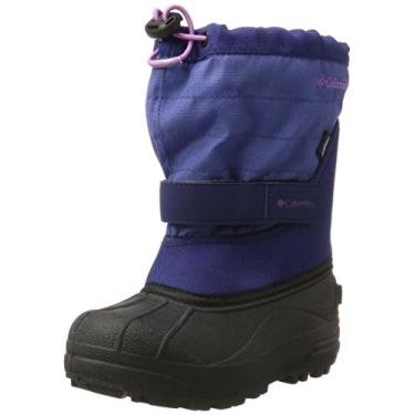 Imagem de Columbia Bota de neve infantil unissex Powderbug Plus II, Eve, Northern Lights, 9 Little Kid