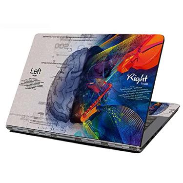 Imagem de HAPPYLIVE SHOPPING Adesivo para laptop, 14 15 15,4 15,4 15,6 capa protetora para Toshiba Hp Samsung Dell Apple Acer Leonovo Sony Asus Notebook (Cérebro esquerdo direito)