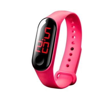 Imagem de Pulseira relógio de led Rosa - DAF