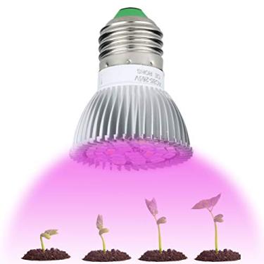 Imagem de Hyuduo LED Plant Grow Light Bulb Full Spectrum E27 Base, Plantas de Interior Crescendo Lâmpada para Estufa Hidropônico Veg Flower Seedling Com Alto Rendimento, Baixo Calor, Menos (Prata)