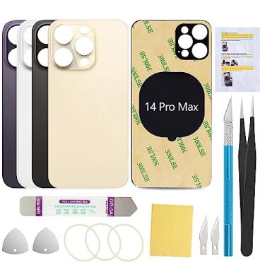 Imagem de UooFide Substituição da capa de vidro traseira traseira compatível com iPhone 14 Pro Max 6,7 polegadas todas as operadoras (dourada)