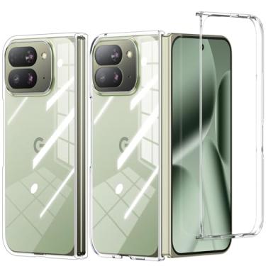 Imagem de Foluu Capa transparente para Google Pixel 10 Pro Fold, capa protetora rígida de policarbonato à prova de choque resistente a arranhões para Google Pixel 10 Pro Fold 2025