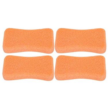 Imagem de ZJchao 4pcs Pedra de Pedra -pomes para Pés de Removedor de Calos Pedicure File File Hard Esfoliador Com Design Ergonômico Pedra de pé para Pés Brilhantes e Suaves (Laranja)