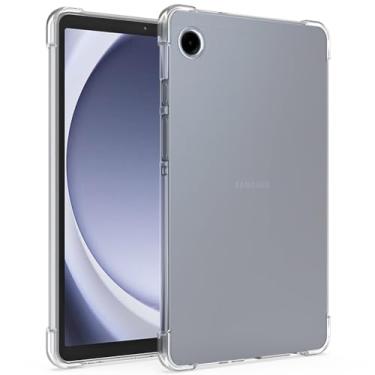 Imagem de Callyue Capa para tablet Samsung Galaxy Tab A9 de 8,7 polegadas (SM-X110/X115/X117, lançado em 2023), capa protetora de silicone de borracha macia para Galaxy Tab A9, transparente