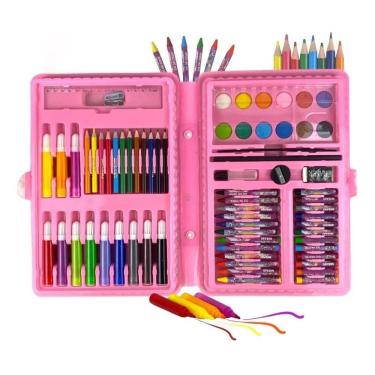 Imagem de Maleta Pintura Infantil Estojo 68 Peças Presente Criança