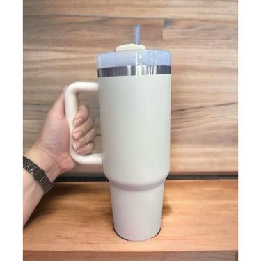 Imagem de Copo Térmico Com Isolamento De Aço Inoxidável 1200ml - BC027, Branco