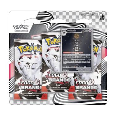 Imagem de Blister Triplo Pokémon Escarlate e Violeta Fogo Branco Gothitelle TCG Cards Cartas Baralho Coleção