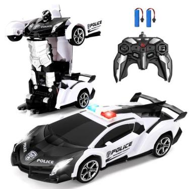 Imagem de Carro de controle remoto Blackma Transform Robot com luz LED
