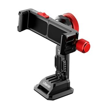 Imagem de Suporte de Metal Ulanzi ST-14 para Smartphone, Cabeça Esférica 360°, Sapata Fria e Montagem Arca/1/4"