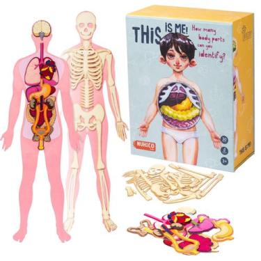 Imagem de Modelo de corpo humano NUHICO Montessori Essential 1m para crianças