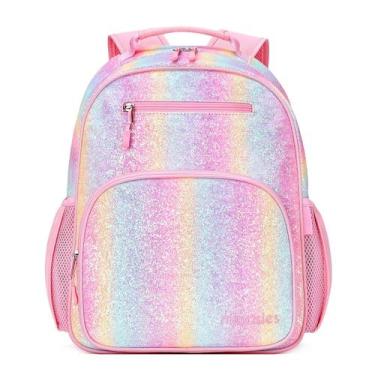 Imagem de Mochila mibasies Girls para o ensino fundamental de 5 a 8 anos Glitter