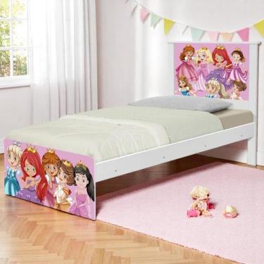 Imagem de Cama Infantil Solteiro 195cm x 96cm KMTEB - Doce Sonho Móveis, Princes