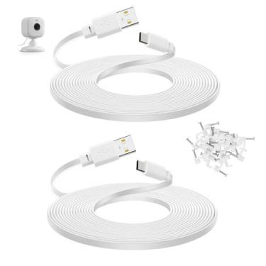 Imagem de Cabo de alimentação USB C de 30 pés/9 m para Blink Mini 2, Blink Outdo