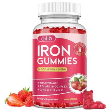 Imagem de Suplemento de ferro Dilib Iron Gummies Strawberry Flavor 60