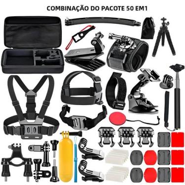 Imagem de Kit De Acessórios Para Câmeras De Ação GoPro Hero 13 12 11 10 9 8 7 6 