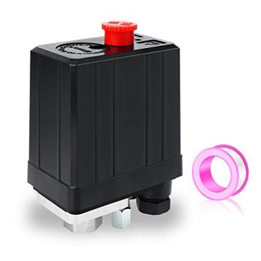 Imagem de MEANLIN MEASURE Válvula De Controle Pressostato Compressor Ar 90-120 Psi 110 V-240 V, Peças Reposição Unidirecionais Com Fita Teflon