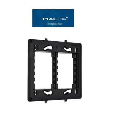 Imagem de Suporte 4x4 Até 6 Módulos 612124NT Legrand Pial Plus+ - Pial Legrand