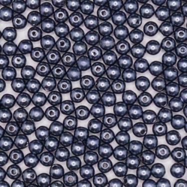 Imagem de Miçanga Passante Pérola Lisa Abs 6mm 100pçs 15g Pulseira Escolha a Cor