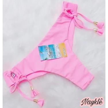 Imagem de Calcinha De Biquíni Fio Duplo - Nayklê Moda Praia , Rosa candy, G
