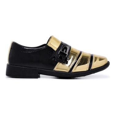 Imagem de Sapato Social Infantil Verniz Brilhoso Festa Casamento Pajem - Schiare