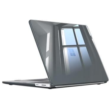 Imagem de Fintie Capa para laptop Microsoft Surface de 15 polegadas 7ª edição 2024 (modelo: 2037) - Capa protetora fina de encaixe rígido (preto cristal)