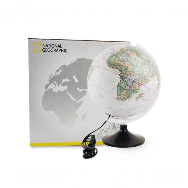Imagem de Globo Terrestre Decorativo Iluminado Carbon Executive 30cm National Geographic Tecnodidattica