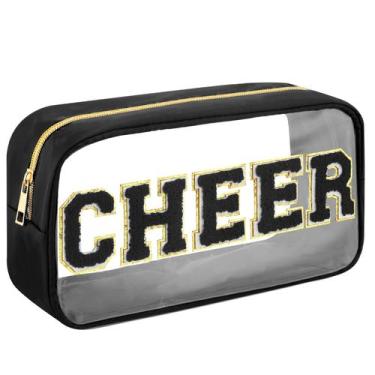 Imagem de Bolsa de maquiagem Abbylike Cheer Clear Makeup Letter Bag Cosmetic