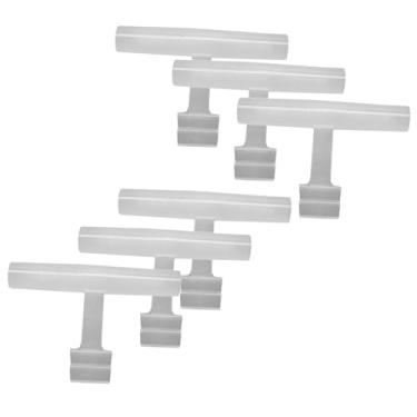 Imagem de Fenteer 6x Suporte para poleiro de pássaros, peça de reposição transparente, barra de suporte, brinquedo para pássaros, acessórios para periquitos, calopsitas