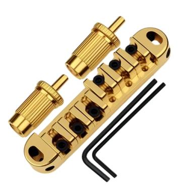 Imagem de DIAO79NI Guitarra elétrica Tune-o-matic Brass Roller Saddle Bridge para Les Paul/SG (dourado)