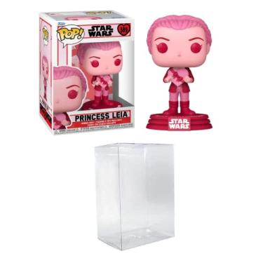 Imagem de Funko POP! Star Wars: Valentines - Princess Leia Bundled with a Byron's Attic Pop Protector