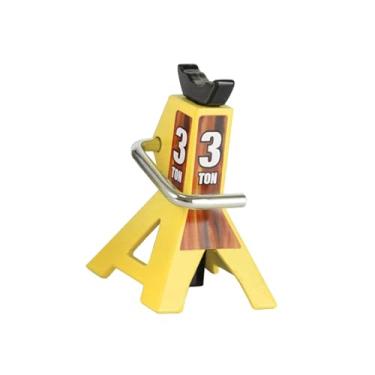 Imagem de Colaxi Macaco de chão para carro RC de 3 toneladas, ferramenta de reparo, mini brinquedo de metal, decoração, altura ajustável para escala 1/10 D90 SCX10, Amarelo