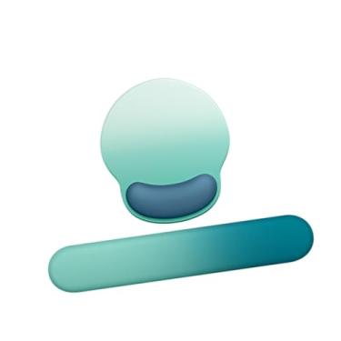 Imagem de NonMiFyR Apoio de pulso para pad, ergonômico, portátil, apoio de pulso para teclado, pad gamer para teclado de computador, Azul