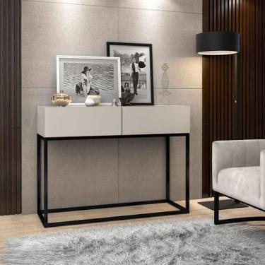 Imagem de Bancada Buffet Pequeno Eros 90cm Largura Corredor Hall De Entrada Deco