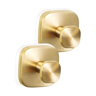 Imagem de FytStycale 2x Ganchos com Ventosa para Guirlanda Ganchos de aço Inoxidável Cabides de Guirlanda para Natal, Ouro