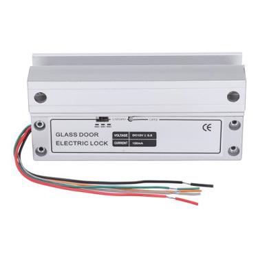 Imagem de TOPINCN Trava de Parafuso Elétrico, Trava Elétrica da Porta de Vidro de 12V DC Com Monitoramento Em Tempo Real, de Controle de Acesso Lateral Direito, para Porta de Vidro Sem Moldura